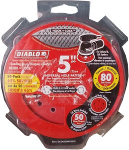Diablo 5-Inch Sanding Discs (Hook-and-Loop)