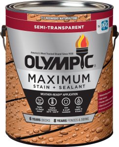 Olympic Maximum Exterior Stain + Sealant
