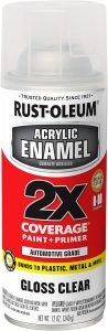 Rust-Oleum 248929 Clear Enamel Spray Paint