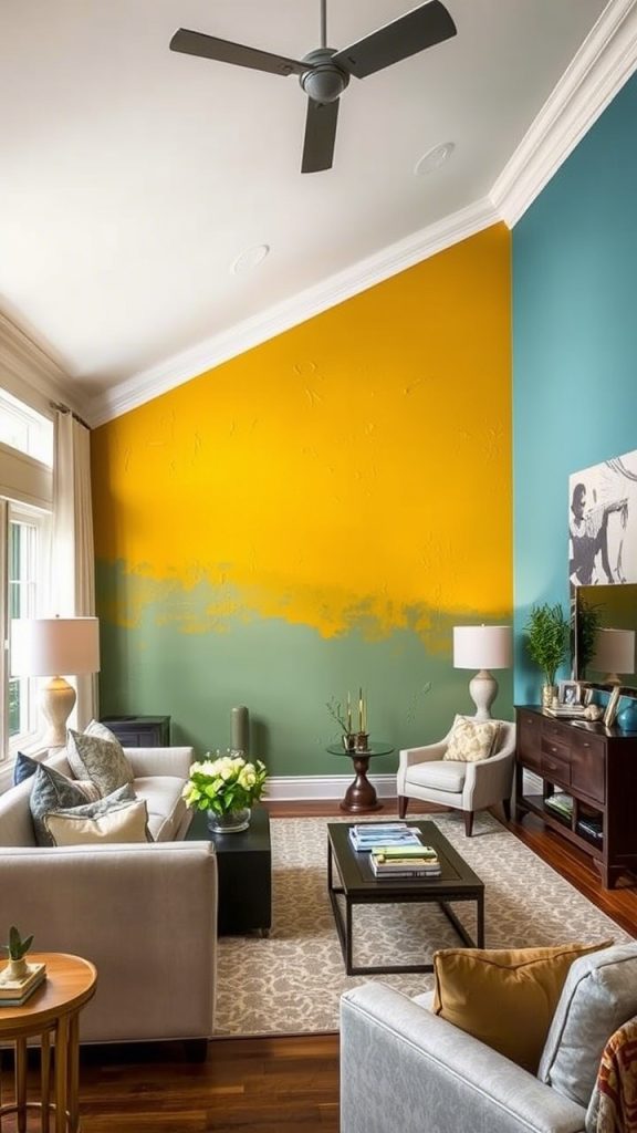 Accent Walls with Bolder or Textured Finishes