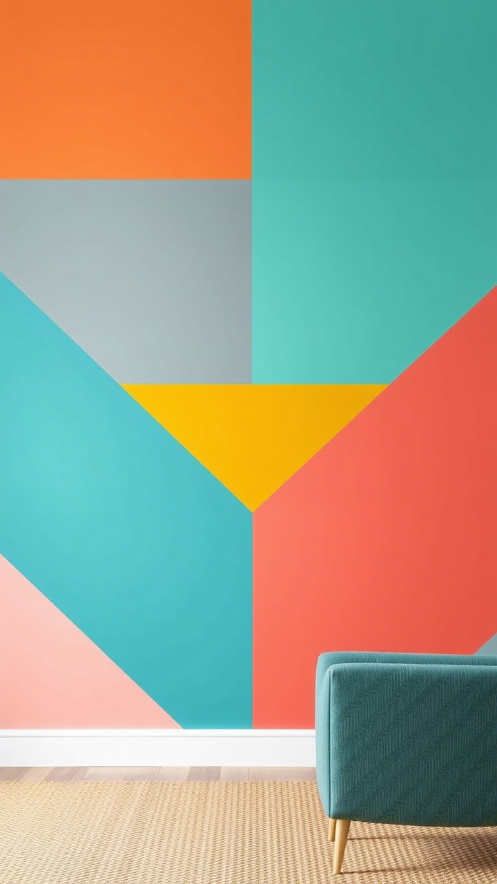 Artistic Color Blocking Defining Zones with Purposeful Hues