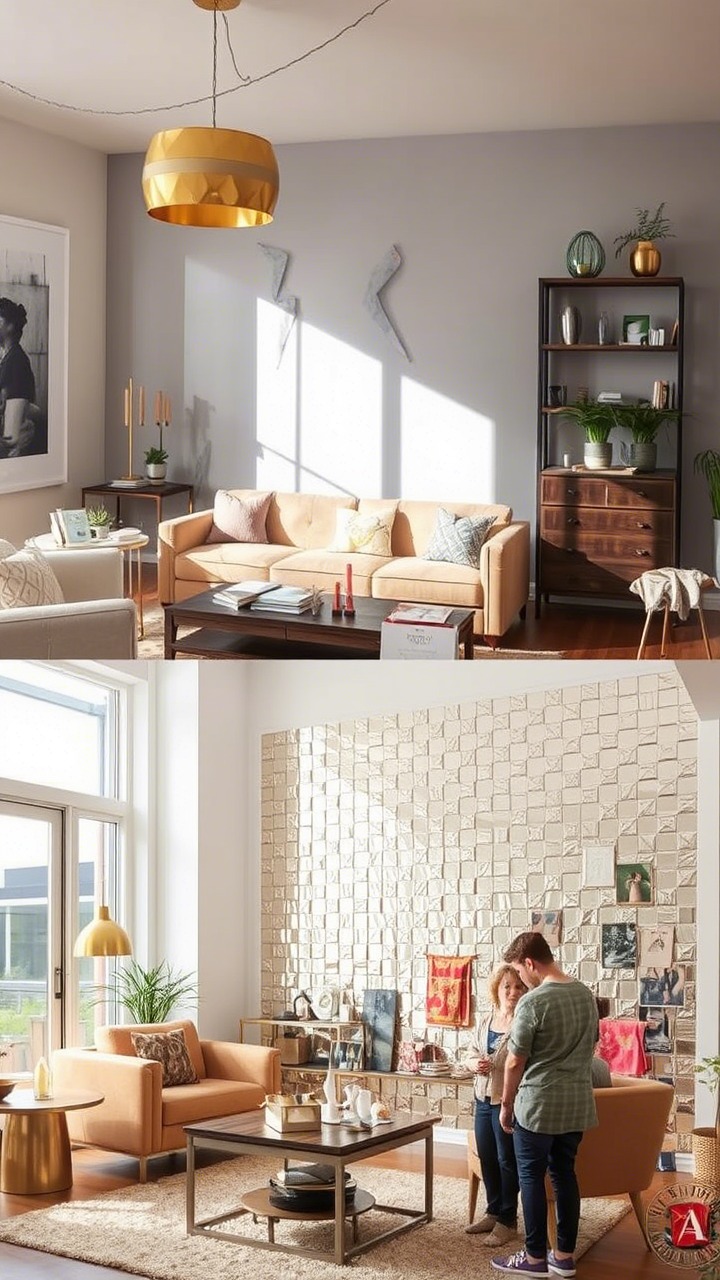 Metallic Accents & Details A Touch of DIY Glamour