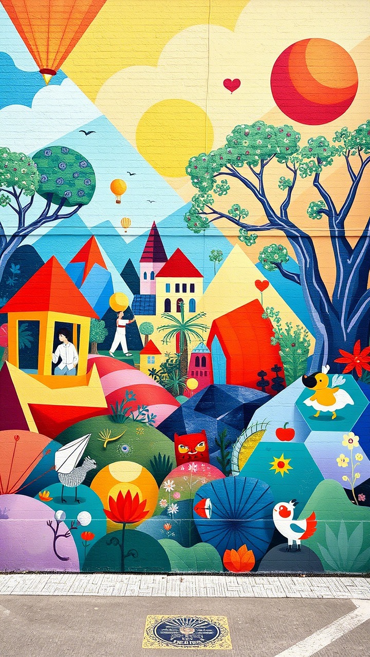 Mural Magic From Simple Shapes to Storytelling Scenes