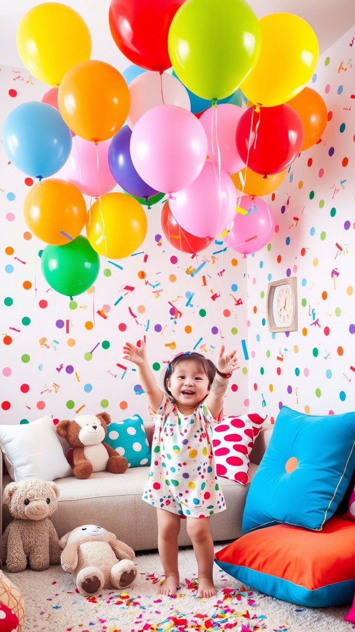 Polka Dots or Confetti Walls Playful & Whimsical