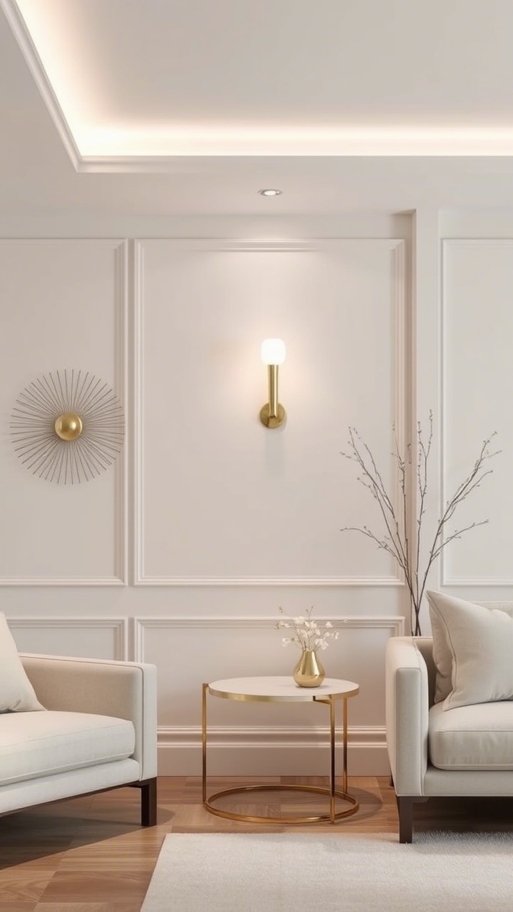 Subtle Metallic Accents A Whisper of Glamour