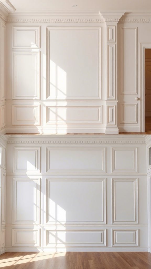Wall Molding & Panel Illusion Technique Architectural Detail with Paint