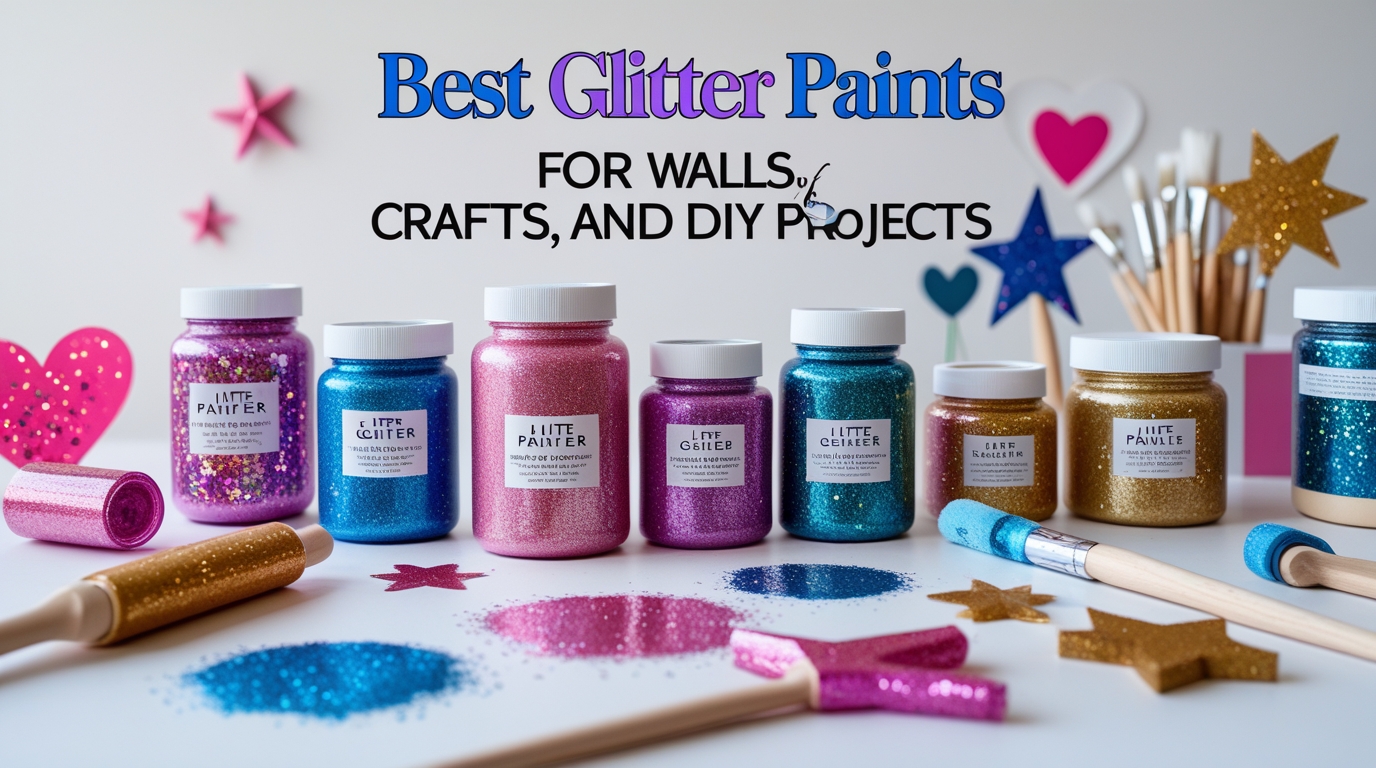Best Glitter Paints for Walls, Crafts, and DIY Projects