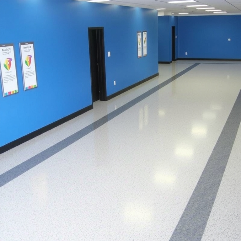 Floor Coating with Anti-Slip Additives