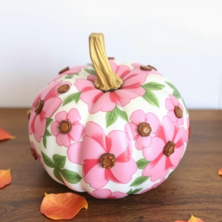 Floral Pumpkin