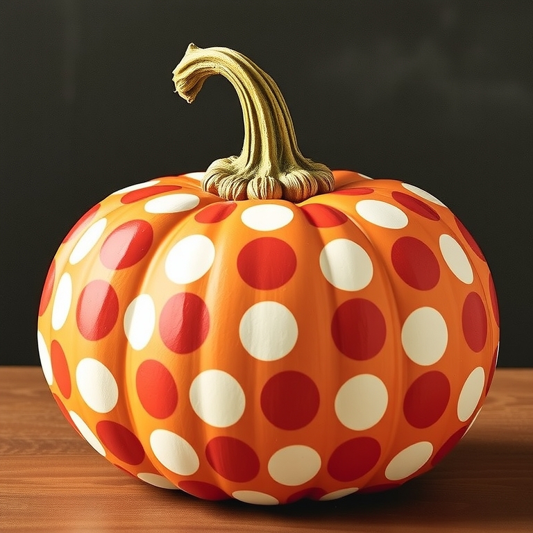 Polka Dot Pumpkin